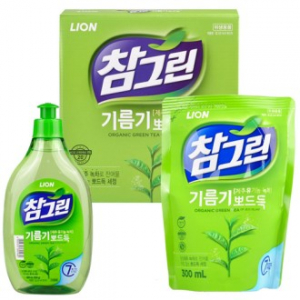 M27 참그린용기 500g x 1개 + 리필 300ml x 1개 세제 2종선물세트