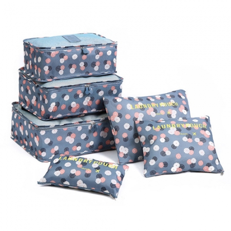 여행용 6종 풀컬러 인쇄 멀티 파우치 세트 #2