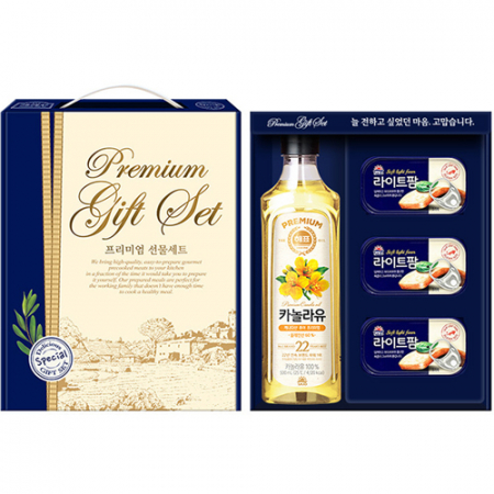 M13 카놀라유 500ml * 2p+라이트팜115g * 3p 선물세트 #2