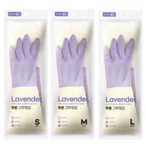 다올 진 투톤 라벤더 고무장갑, 주방용 고무장갑, 설거지 장갑