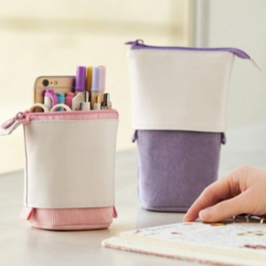 샤/ 사이즈조절 스탠드형 복조리 필통 다용도파우치/직장/사무/학생