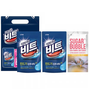 M26 라이온290ml * 2개 + 슈가버블300ml * 1개 세탁세제 3종선물세트