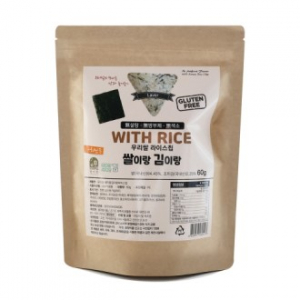 우리쌀라이스칩 쌀이랑김이랑 1봉 60g