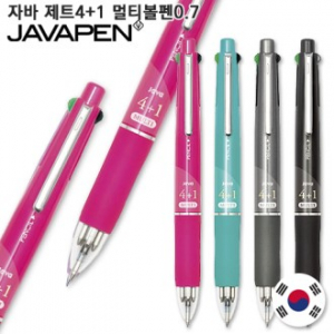자바 제트 4+1 멀티 볼펜 0.7mm 초저점도 유성볼펜