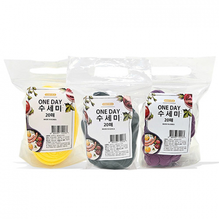 캠핑 단순 귀여운 수세미 20매입 #2