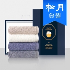 [송월타올] 추석 명절 띠지세트C(160g 코마 40수 호텔수건 3p세트) (쇼핑백) 기념수건 답례품