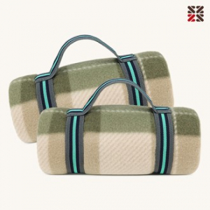 그린체크담요 + 투밴드세트