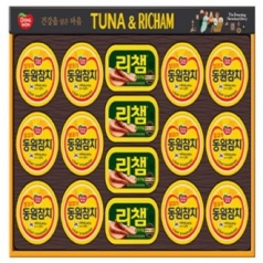 동원 튜나리챔 O-48호 선물세트 (참치 12캔 + 리챔 4캔) (10+1)
