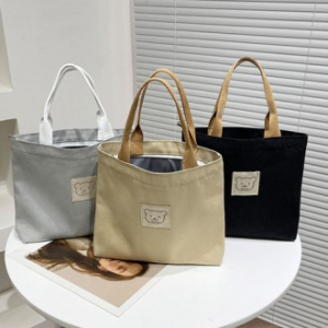 지퍼 베어 토트 에코백 K41