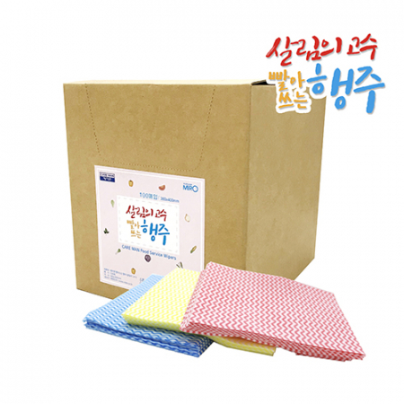 케어맨 집에서도 간편하게 빨아쓰는 접지행주 100매 #2