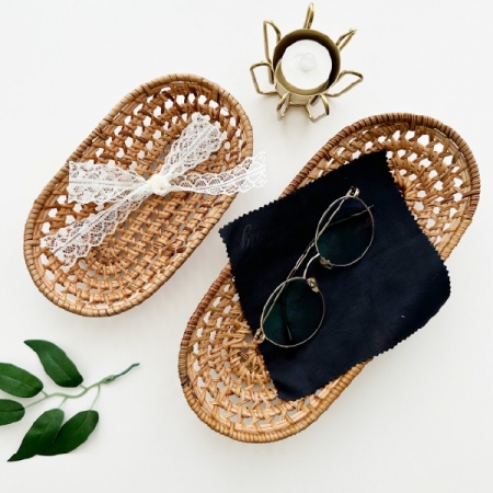 Y리빙 수제 라탄 트레이 세트 플레이팅 소품 정리 #2