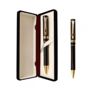 엔틱 크라운 금장 볼펜 + 우단 케이스