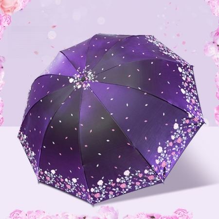 로페리아 3단수동10K 로즈마리/라일락 우양산_암막코팅 우산(UPF 50+)(0189889) #2