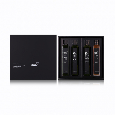 쿠엔즈버킷 참기름+들기름+간장+식초 200ml 4종 #2