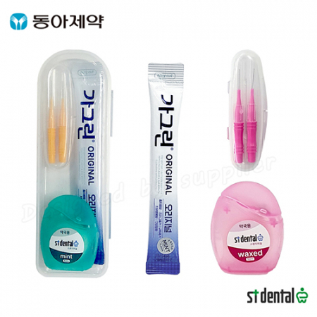 센스케어6호 가그린1p 스펀지치실 치간칫솔2p케이스 미니 구강세트 #2