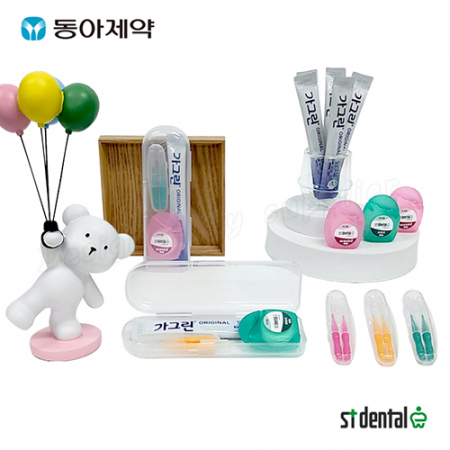 센스케어6호 가그린1p 스펀지치실 치간칫솔2p케이스 미니 구강세트 #4