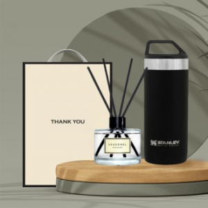 시즈넬 선물세트 스탠리 블랙마스터 진공머그 532ml + 디퓨저 200ml 플레인