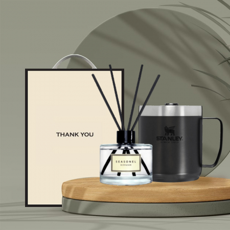 시즈넬 선물세트 스탠리 캠핑머그354ml+디퓨저120ml플레인 #2