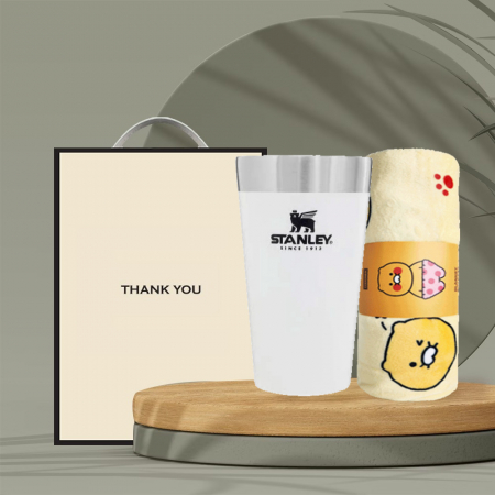 시즈넬 선물세트 스탠리 비어파인트473ml + 카카오 담요 #2