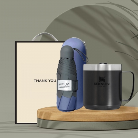 시즈넬 선물세트 스탠리 캠핑머그354ml+5단우산 #2