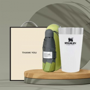 시즈넬 선물세트 스탠리 비어파인트473ml + 5단 양우산