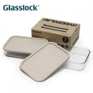 글라스락 모듈러 1200ml 밀폐용기 2조세트