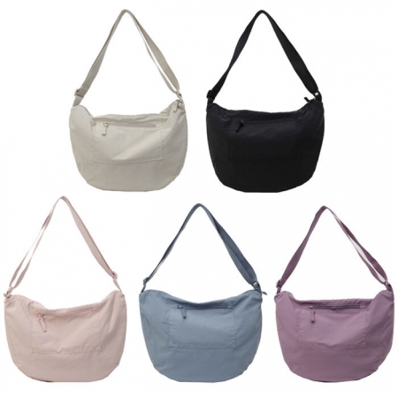 B047 하프문 크로스백 캐주얼 패션 무지 가방 인쇄 답례품 #2