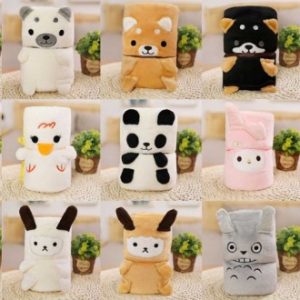 소프트롤업 캐릭터 극세사 담요, 무릎담요 극세사담요 동물담요 겨울 블랭킷