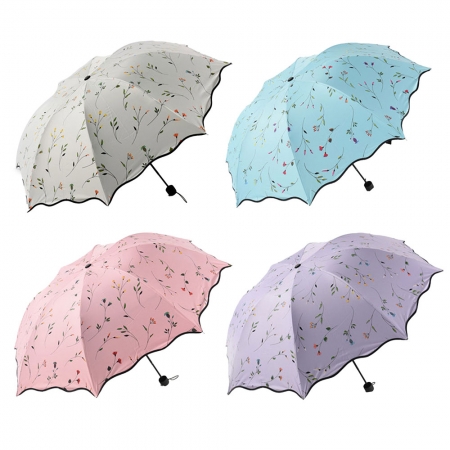GG-UV 차단 거꾸로 3단 꽃 양우산 #2