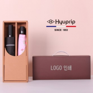 프리미엄 우양산세트 협립 3단 60 거꾸로 완전자동우산 + 협립 3단 미니 암막 플라워즈 완전자동 우양산