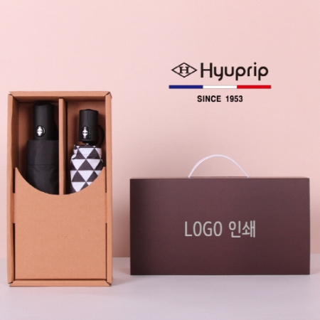 프리미엄 우양산세트-협립 3단 모던 우산 + 3단 미니 암막 스타앵글 완전자동 우양산 #2