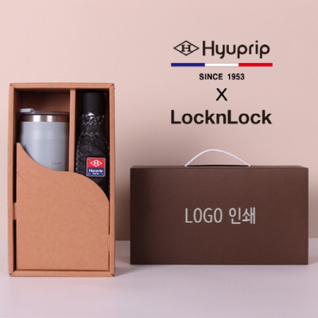 협립 3단 엠보 완전자동 우산 + 락앤락 메트로 머그 텀블러 1P 세트 #2