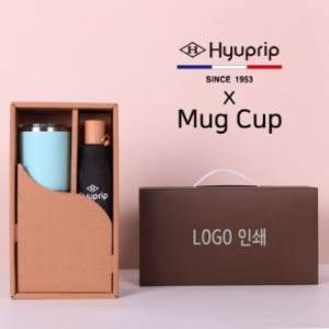 협립 3단 마시멜로 수동우산 + 로하스 머그컵 1P 세트