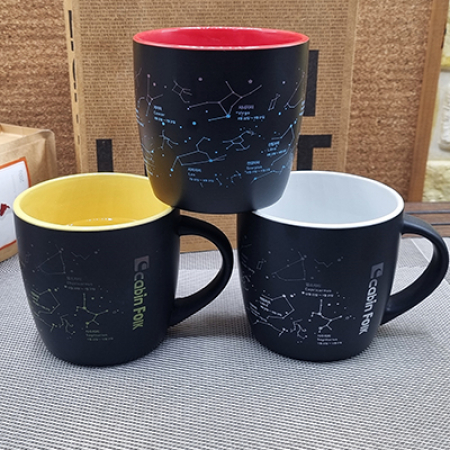 별자리 테라 무광 블랙 변색 머그컵 #2