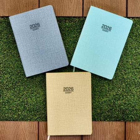 26년 리빙 양장 다이어리 25절(양쪽 카드포켓)