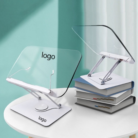 360도 회전 아크릴 투명 북스탠드 독서대 투명독서대 회전독서대 (중형) #2