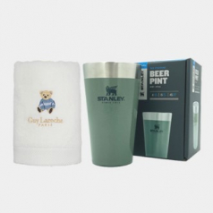 안심생활 건강세즈 68호, 스탠리 파인트컵 473ml + 고려황제 베어타올 150g 세트 P