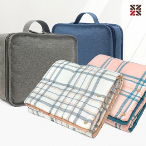 스퀘어 캠핑 버튼담요 + 빅파우치세트