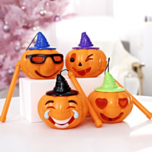 M090 할로윈 호박바구니 파티용품 LED 조명 할로윈 이벤트 인쇄