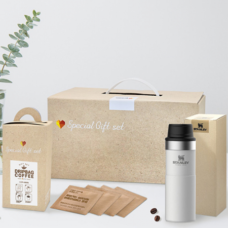 스탠리 클래식 트리거 액션 트래블 머그 473ml + 드립백 원두커피세트 J #3