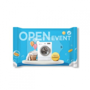 소량 비닐 칼라인쇄 비데물티슈 15매