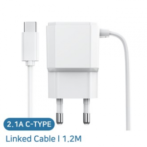 코끼리 가정용 C타입 가정용 충전기, 1.2M 케이블 일체형