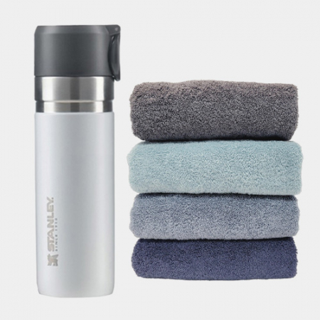 스탠리 선물세트 B (스탠리 고진공 슬림보틀 473ml + 고려황제 코마사타올 180g) #2