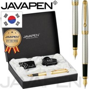 자바 로얄 플래티늄 만년필 선물세트 (F촉) (독일 슈미트 펜촉) 자바 공식인증 대리점 // 국산