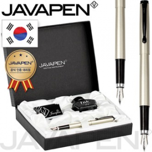 자바 샴페인 골드 만년필 선물세트 (EF) (독일 슈미트 펜촉) 자바 공식인증 대리점 // 국산