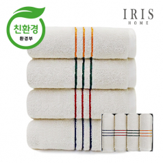 아이리스홈 친환경 에어코튼 라인 세면타올 4매