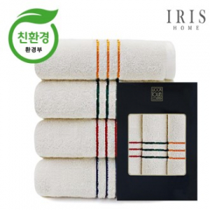아이리스홈 친환경 에어코튼 라인 세면타올 3매
