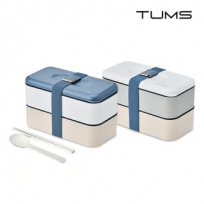 텀스 컬러샌드 스텐 런치박스 + 수저세트