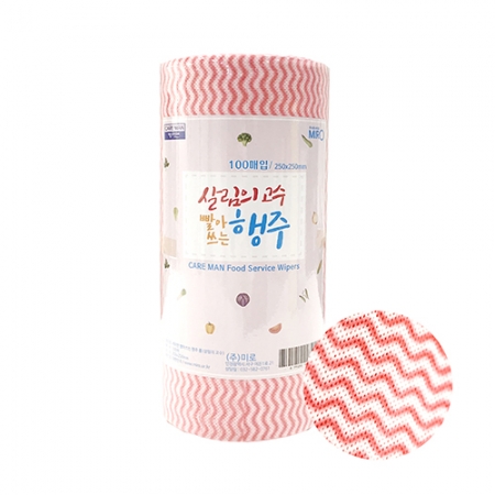 케어맨 흡수력 좋은 빨아쓰는 판촉 롤행주 50매 #3