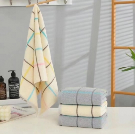 로페리아 순면 사각체크 세면타올 34.5x72cm 0190424 #2